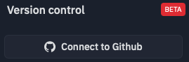 Connect to GitHub Button